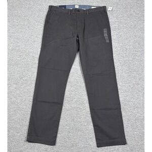 Gap Pants Mens Size 36x32 Gray Slim Flex Stretch City Preppy Chino NEW